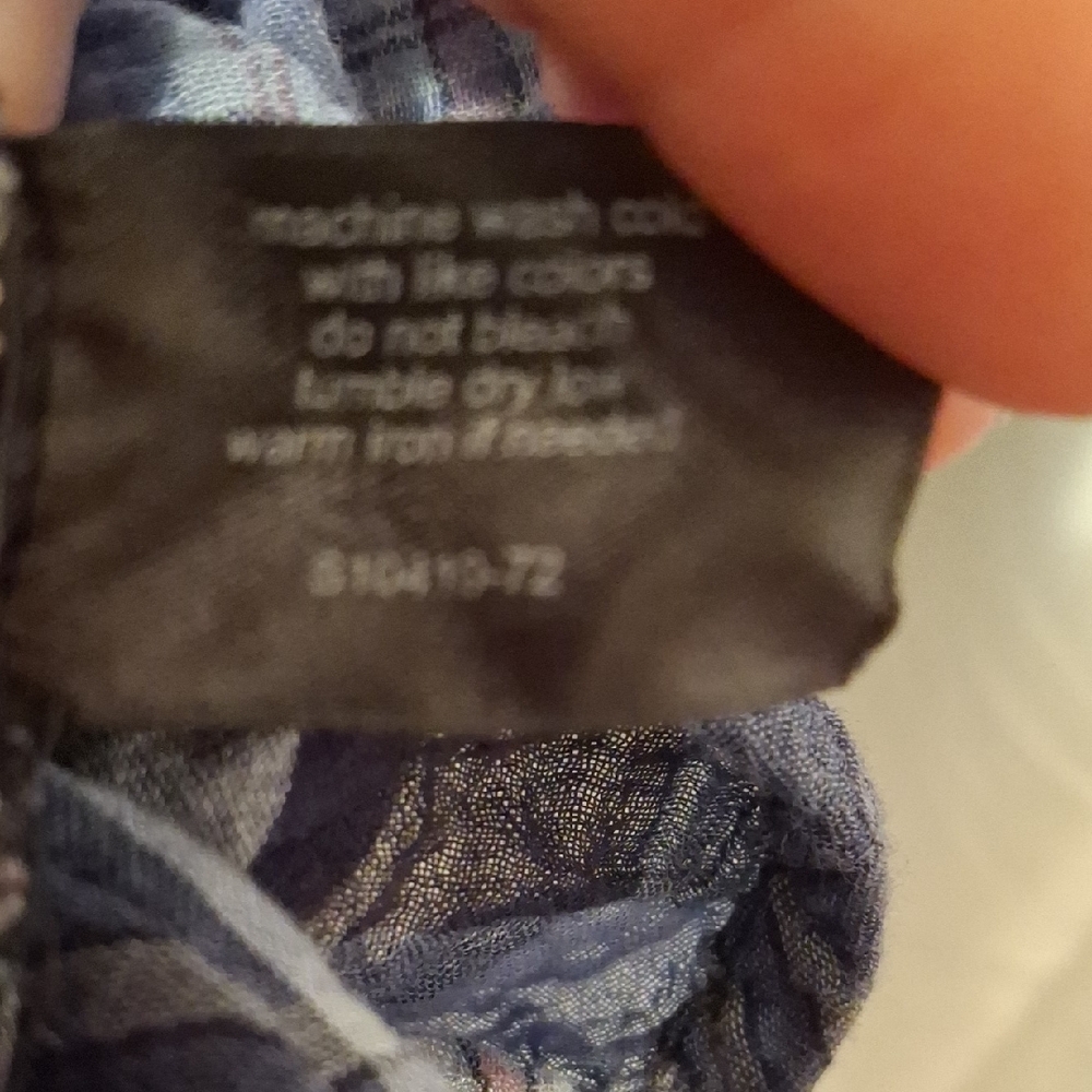 Lane Bryant Blue Plaid Women's Top 18/20 💖💖💖💖 - Picture 3 of 8